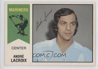 1974-75 O-Pee-Chee WHA - [Base] #60 - Andre Lacroix