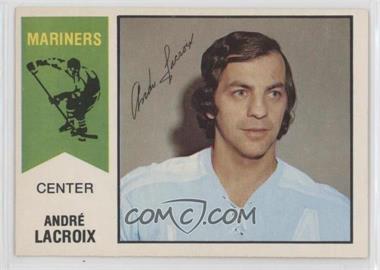 1974-75 O-Pee-Chee WHA - [Base] #60 - Andre Lacroix