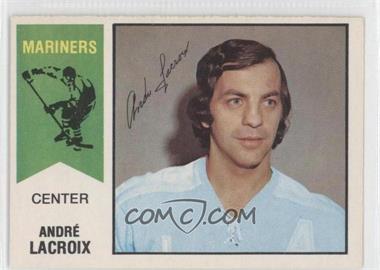 1974-75 O-Pee-Chee WHA - [Base] #60 - Andre Lacroix