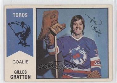 1974-75 O-Pee-Chee WHA - [Base] #65 - Gilles Gratton [Good to VG‑EX]