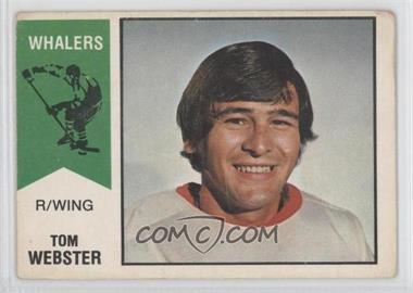 1974-75 O-Pee-Chee WHA - [Base] #8 - Tom Webster [Poor to Fair]