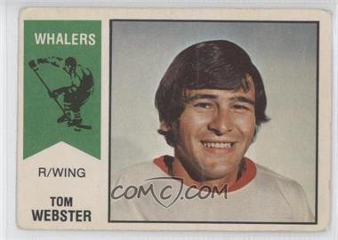 1974-75 O-Pee-Chee WHA - [Base] #8 - Tom Webster [Poor to Fair]