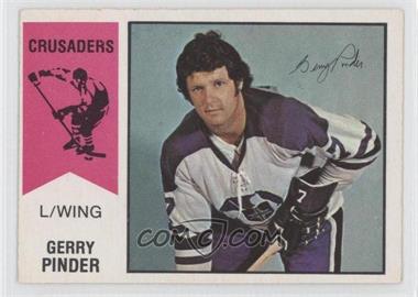 1974-75 O-Pee-Chee WHA - [Base] #9 - Gerry Pinder [Noted]