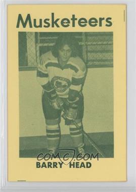 1974-75 Sioux City Musketeers Team Issue - [Base] #9 - Barry Head
