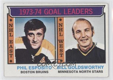 1974-75 Topps - [Base] #1 - League Leaders - Phil Esposito, Bill Goldsworthy