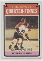 NHL 1973-74 Quarter-Finals - Flyers vs. Flames [Good to VG‑EX]