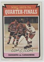 NHL 1973-74 Quarter-Finals - Rangers vs. Canadiens [Good to VG‑…
