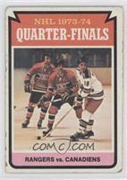 NHL 1973-74 Quarter-Finals - Rangers vs. Canadiens [Good to VG‑…