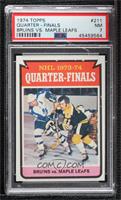 NHL 1973-74 Quarter-Finals - Bruins vs. Maple Leafs [PSA 7 NM]