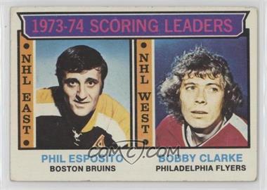 1974-75 Topps - [Base] #3 - League Leaders - Phil Esposito, Bobby Clarke [Good to VG‑EX]