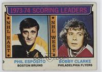 League Leaders - Phil Esposito, Bobby Clarke [Good to VG‑EX]