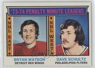 1974-75 Topps - [Base] #5 - League Leaders - Bryan Watson, Dave Schultz