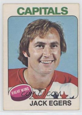 1975-76 O-Pee-Chee - [Base] #134 - Jack Egers