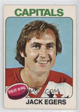 1975-76 O-Pee-Chee - [Base] #134 - Jack Egers