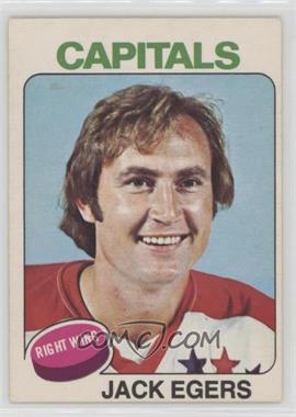 1975-76 O-Pee-Chee - [Base] #134 - Jack Egers