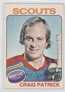 1975-76 O-Pee-Chee - [Base] #178 - Craig Patrick