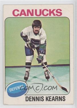 1975-76 O-Pee-Chee - [Base] #188 - Dennis Kearns [Poor to Fair]