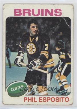 1975-76 O-Pee-Chee - [Base] #200.1 - Phil Esposito (No trade mentioned on front)