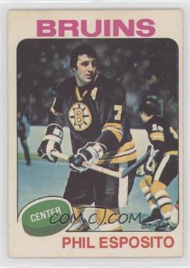 1975-76 O-Pee-Chee - [Base] #200.1 - Phil Esposito (No trade mentioned on front)