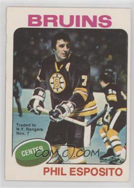1975-76 O-Pee-Chee - [Base] #200.2 - Phil Esposito (Trade Mentioned on Front)
