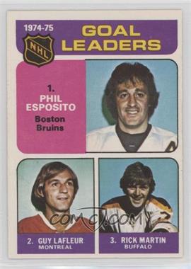 1975-76 O-Pee-Chee - [Base] #208 - Phil Esposito, Guy Lafleur, Rick Martin