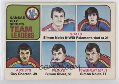 1975-76 O-Pee-Chee - [Base] #319 - Simon Nolet, Wilf Paiement, Guy Charron