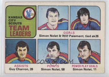 1975-76 O-Pee-Chee - [Base] #319 - Simon Nolet, Wilf Paiement, Guy Charron