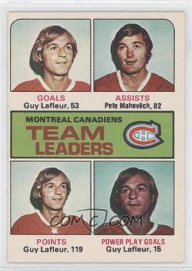 1975-76 O-Pee-Chee - [Base] #322 - Pete Mahovlich, Guy Lafleur