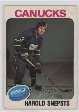 1975-76 O-Pee-Chee - [Base] #396 - Harold Snepsts [Poor to Fair]