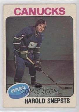 1975-76 O-Pee-Chee - [Base] #396 - Harold Snepsts