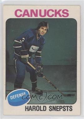 1975-76 O-Pee-Chee - [Base] #396 - Harold Snepsts