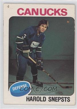 1975-76 O-Pee-Chee - [Base] #396 - Harold Snepsts [Good to VG‑EX]