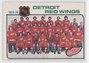 1975-76 O-Pee-Chee - [Base] #87 - Detroit Red Wings Team