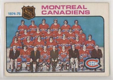 1975-76 O-Pee-Chee - [Base] #90 - Montreal Canadiens Team [Good to VG‑EX]