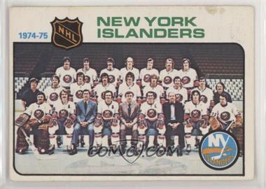 1975-76 O-Pee-Chee - [Base] #92 - New York Islanders Team [Good to VG‑EX]