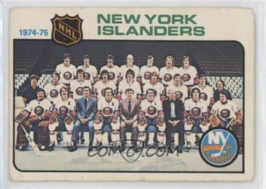 1975-76 O-Pee-Chee - [Base] #92 - New York Islanders Team [Poor to Fair]