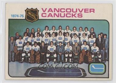 1975-76 O-Pee-Chee - [Base] #97 - Vancouver Canucks Team [Good to VG‑EX]