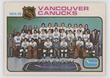 1975-76 O-Pee-Chee - [Base] #97 - Vancouver Canucks Team [Good to VG‑EX]