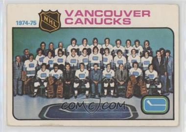1975-76 O-Pee-Chee - [Base] #97 - Vancouver Canucks Team [Good to VG‑EX]