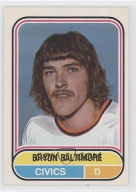 1975-76 O-Pee-Chee WHA - [Base] #9 - Bryon Baltimore