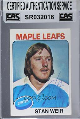 1975-76 Topps - [Base] #132 - Stan Weir [CAS Certified Sealed]