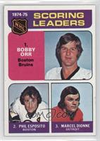 League Leaders - Phil Esposito, Marcel Dionne, Bobby Orr