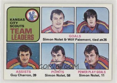 1975-76 Topps - [Base] #319 - Team Leaders - Simon Nolet, Wilf Paiement, Guy Charron
