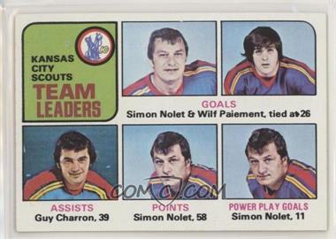 1975-76 Topps - [Base] #319 - Team Leaders - Simon Nolet, Wilf Paiement, Guy Charron