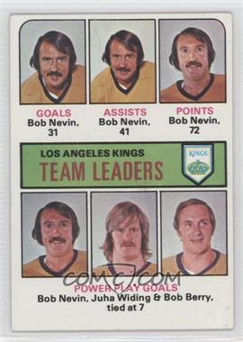 1975-76 Topps - [Base] #320 - Team Leaders - Bob Nevin, Juha Widing, Bob Berry [Poor to Fair]