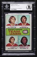 Team Leaders - Guy Lafleur, Pete Mahovlich [BGS Authentic]