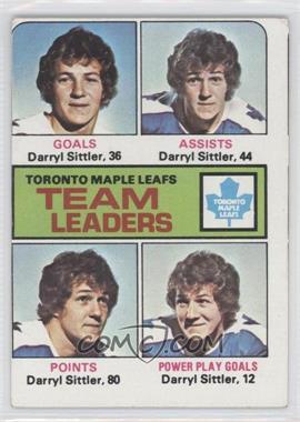 1975-76 Topps - [Base] #328 - Team Leaders - Darryl Sittler [Good to VG‑EX]