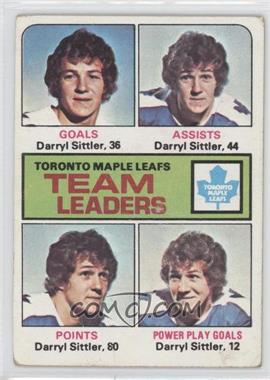 1975-76 Topps - [Base] #328 - Team Leaders - Darryl Sittler [Good to VG‑EX]