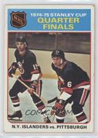 1974-75 Stanley Cup Quarter Finals - N.Y. Islanders vs. Pittsburgh [Good t…