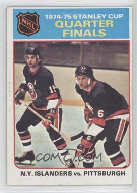 1975-76 Topps - [Base] #4 - 1974-75 Stanley Cup Quarter Finals - N.Y. Islanders vs. Pittsburgh